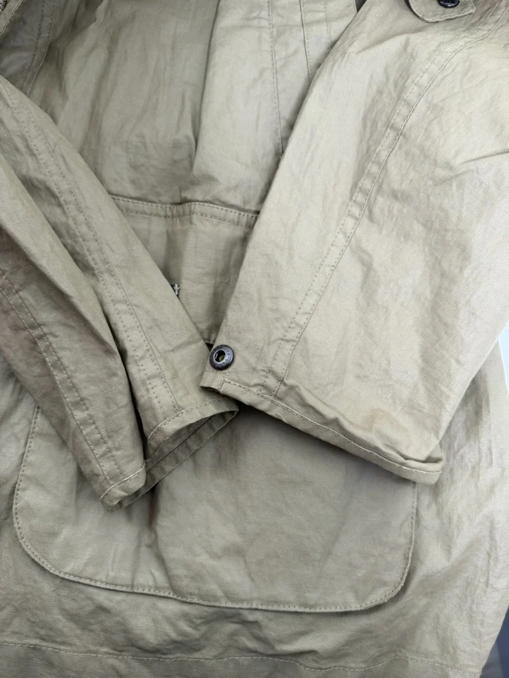 Barbour Beaufort Waxed Jacket Tan men’s size XXL - Picture 14 of 16